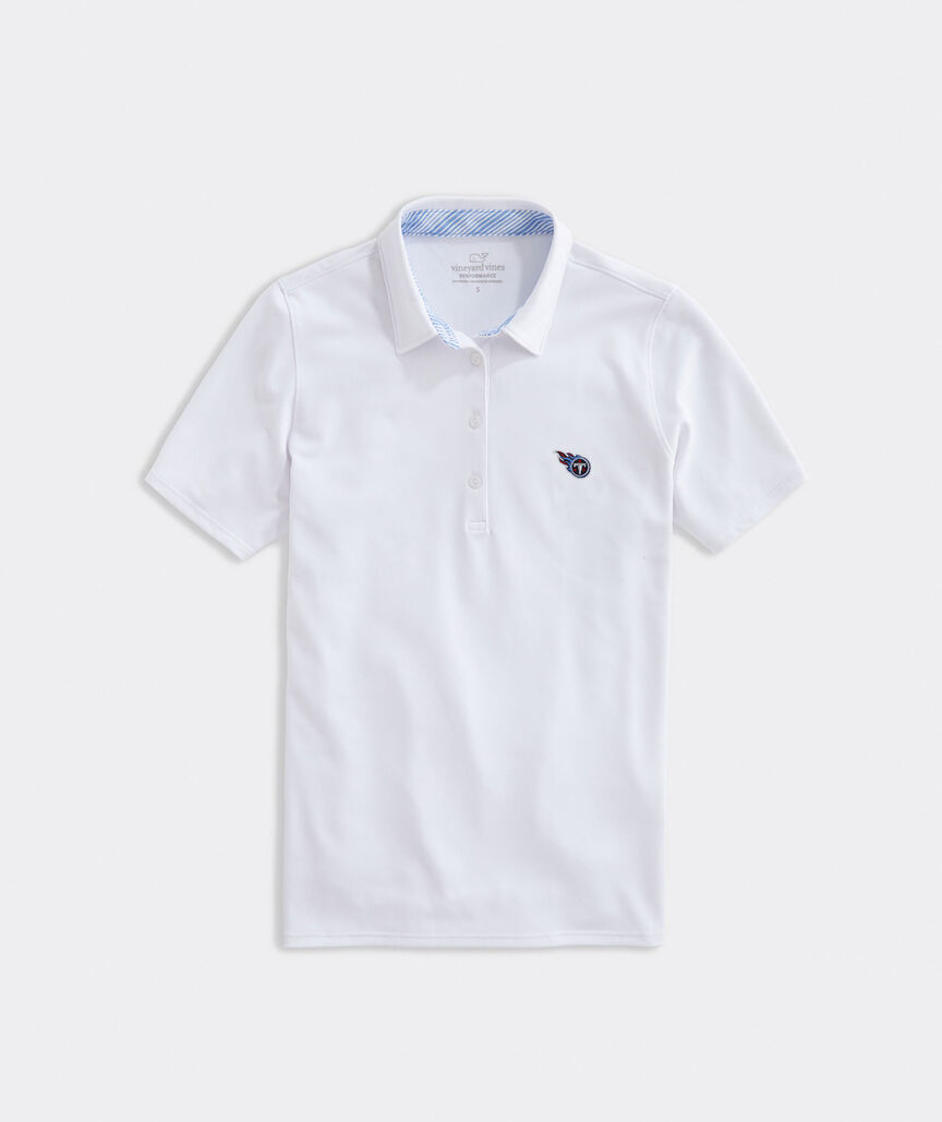 Shop Womens Solid Short-Sleeve Pique Polo - Tennessee Titans at vineyard  vines