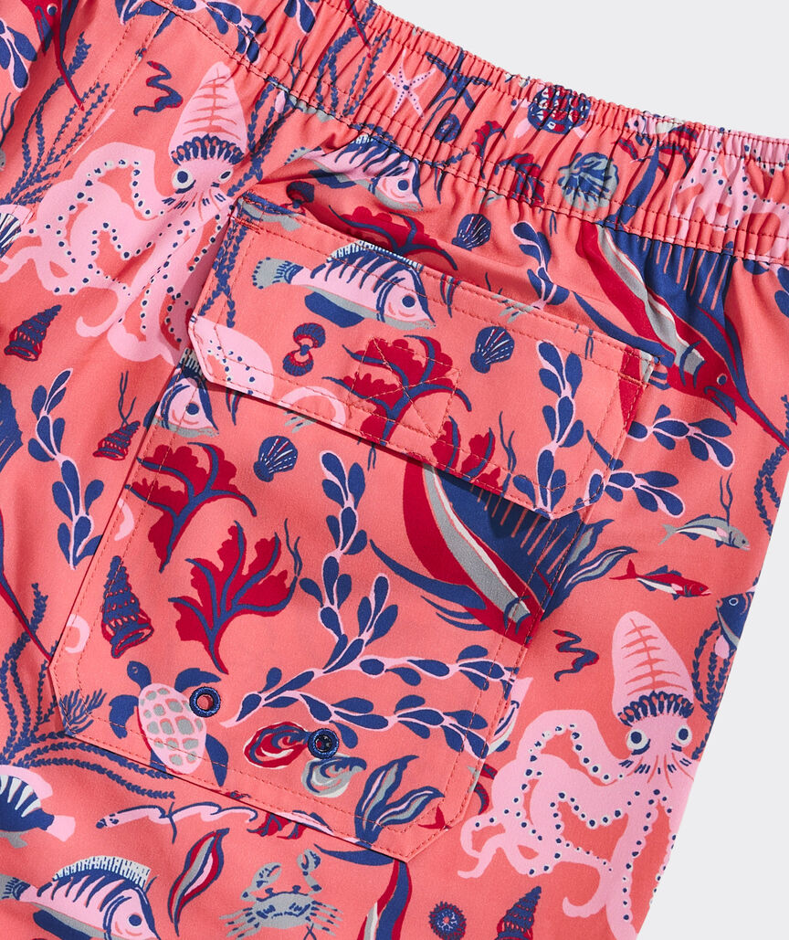 7 Inch Printed Chappy Swim Trunks