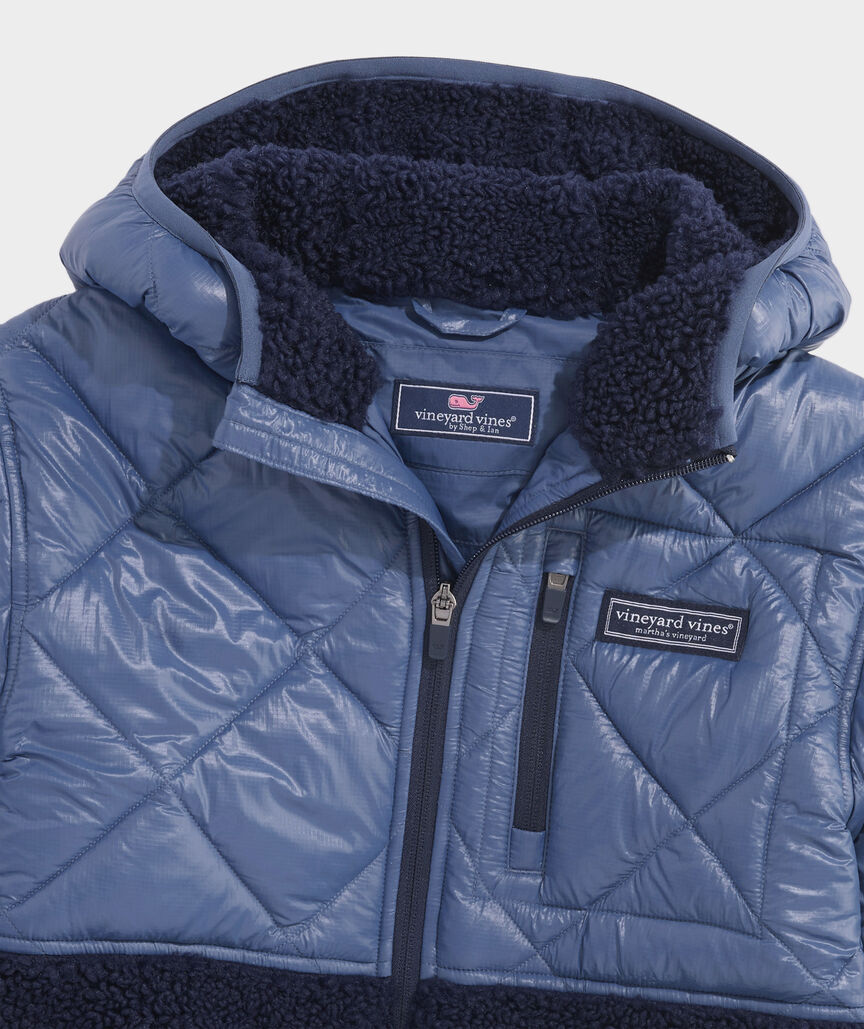 Boys' Quilted High-Pile Parka