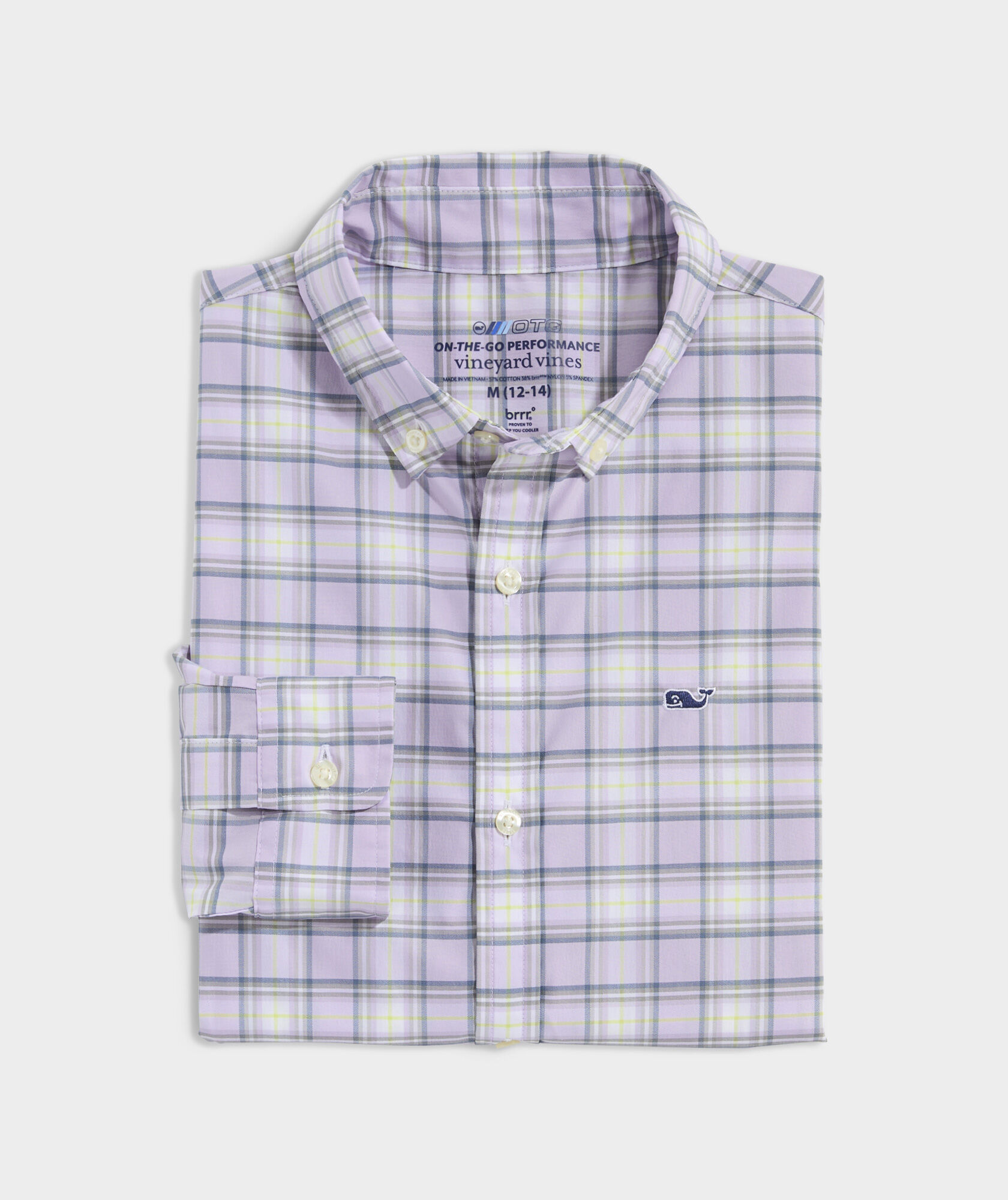 Boys' On-The-Go brrrº Plaid Shirt