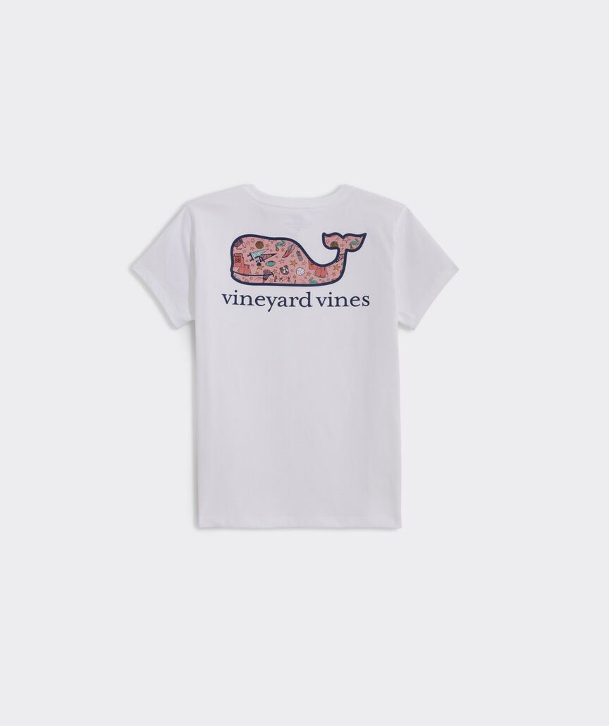 Girls' Team Spirit Whale Short-Sleeve Pocket Tee