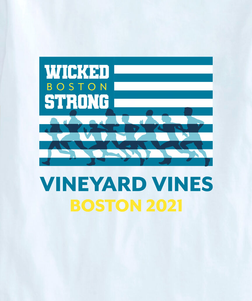 Shop Wicked Strong Boston Marathon Flag Short-Sleeve Pocket Tee at vineyard  vines