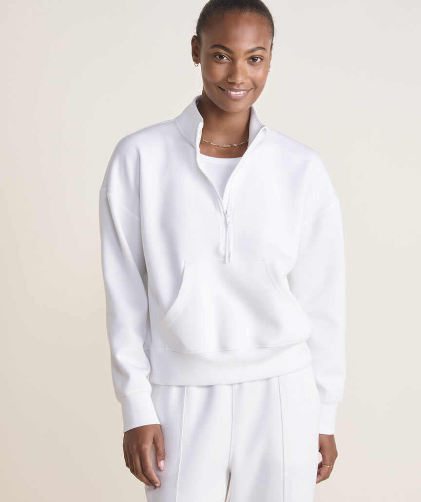 Silky Scuba Oversized Quarter-Zip