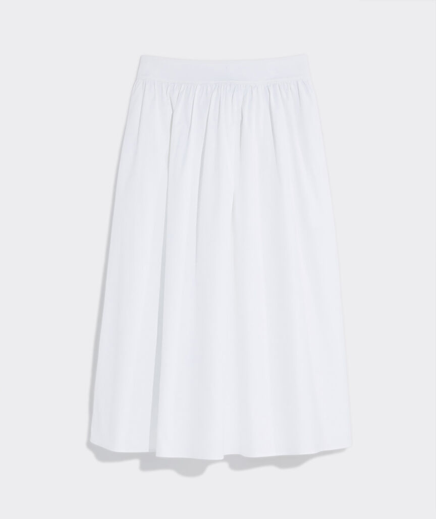 Poplin Midi Skirt