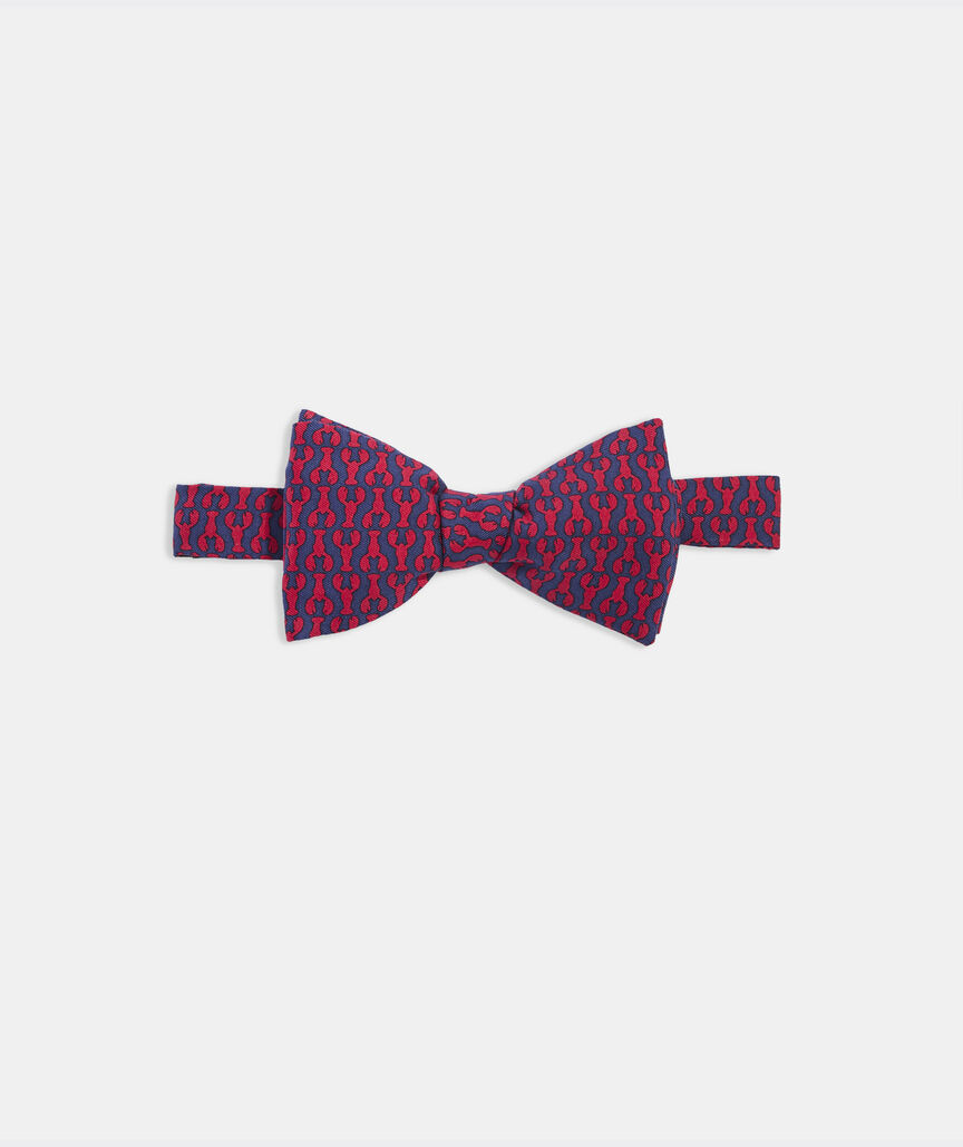 Lobster Print Silk Bow Tie