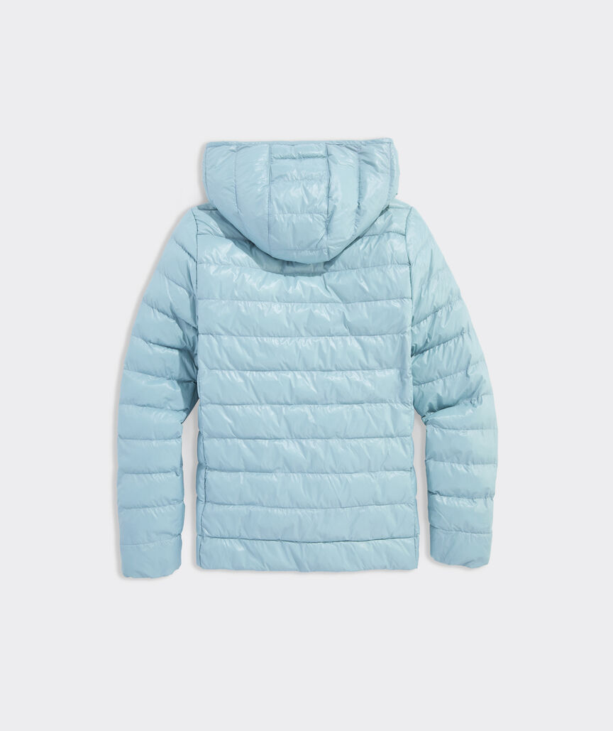 Girls' Packable Hooded Puffer Jacket