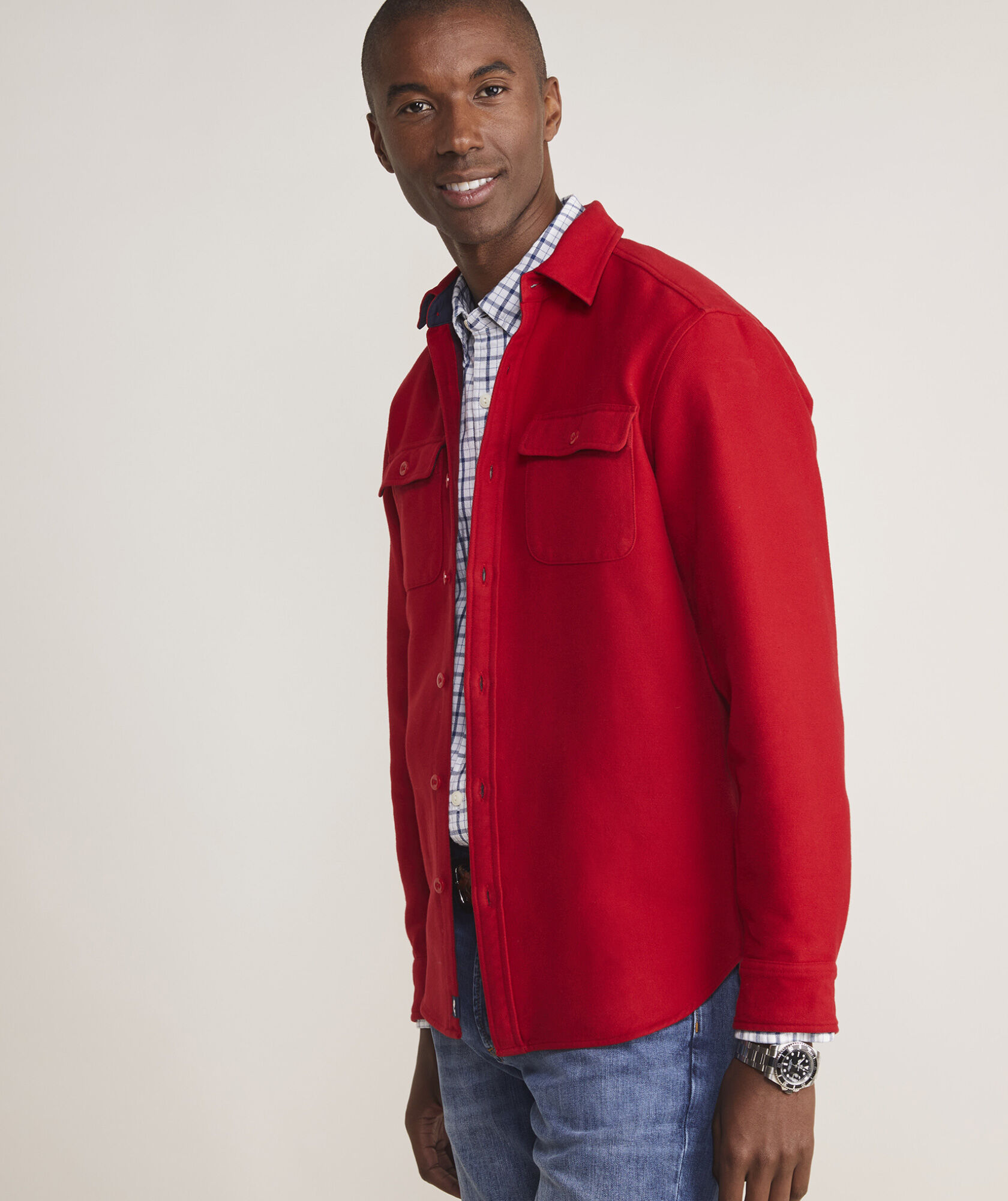 Men's Heavyweight Flannel Shirt Jacket | Men's Clearance | Abercrombie.com