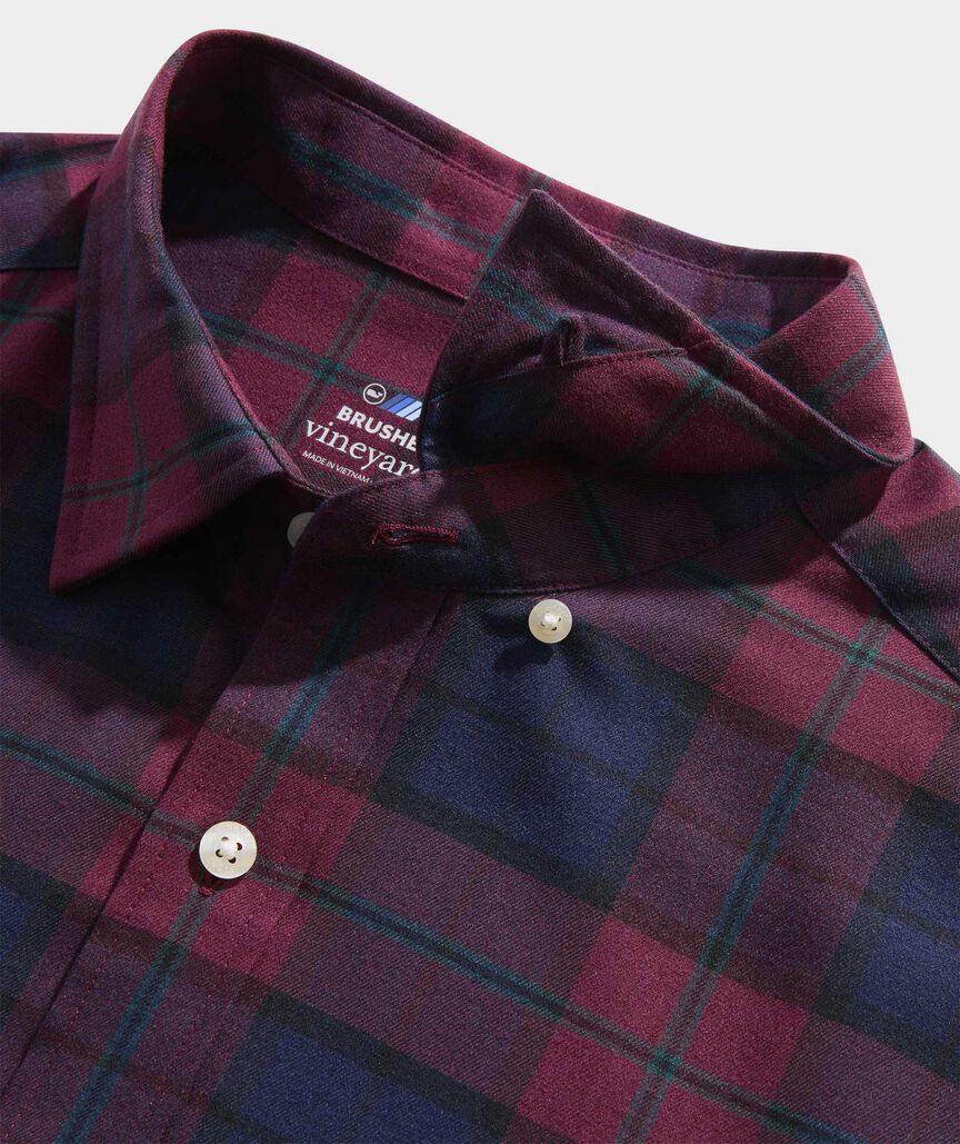 On-The-Go Brushed Twill Plaid Shirt