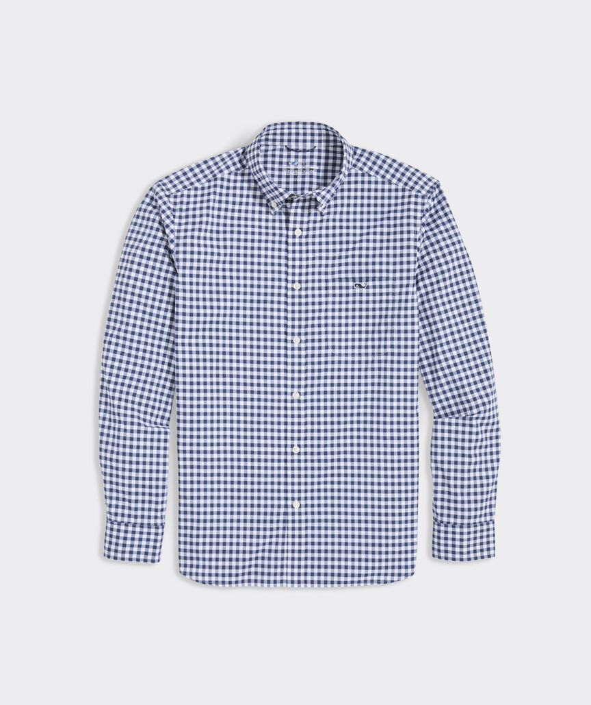 On-The-Go Nylon Gingham Shirt