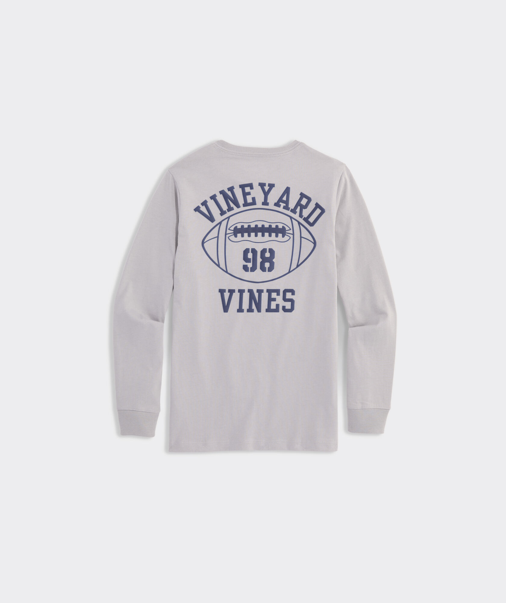 Boys' Vineyard Football Long-Sleeve Pocket Tee