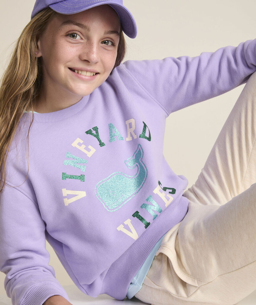 Girls' Relaxed Crewneck Sweatshirt