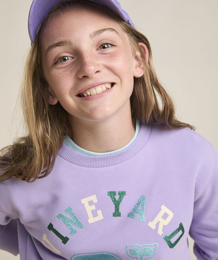 Girls' Relaxed Crewneck Sweatshirt