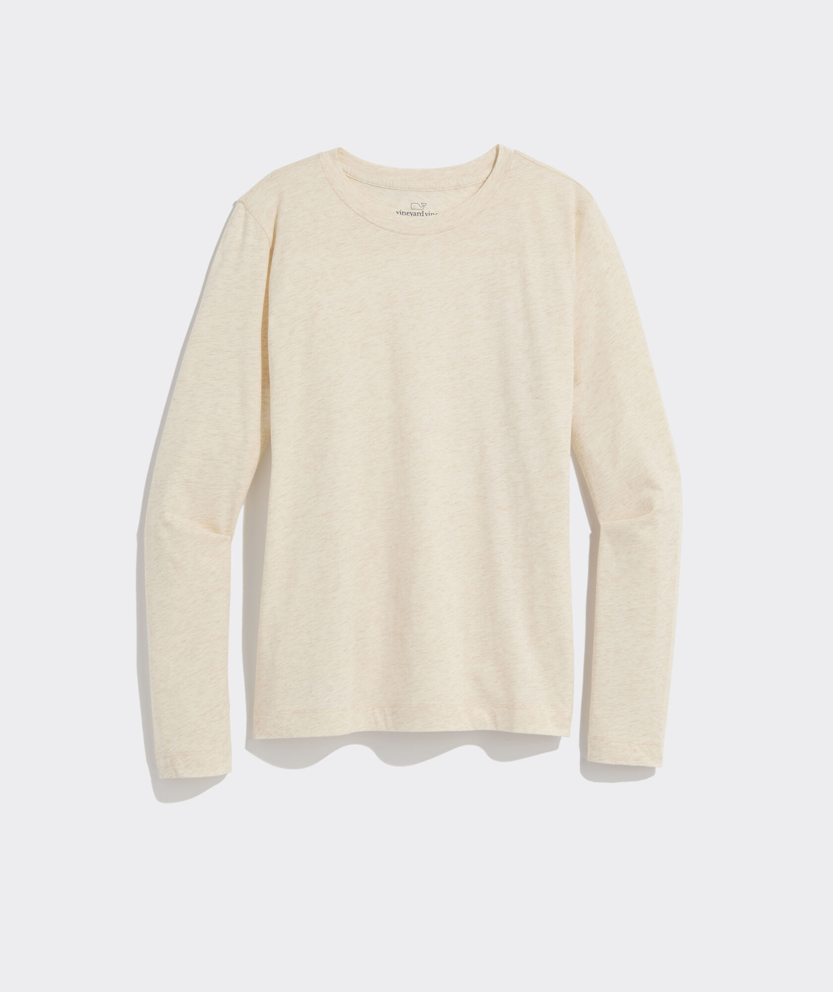 Pima Cotton Long-Sleeve Crewneck Tee