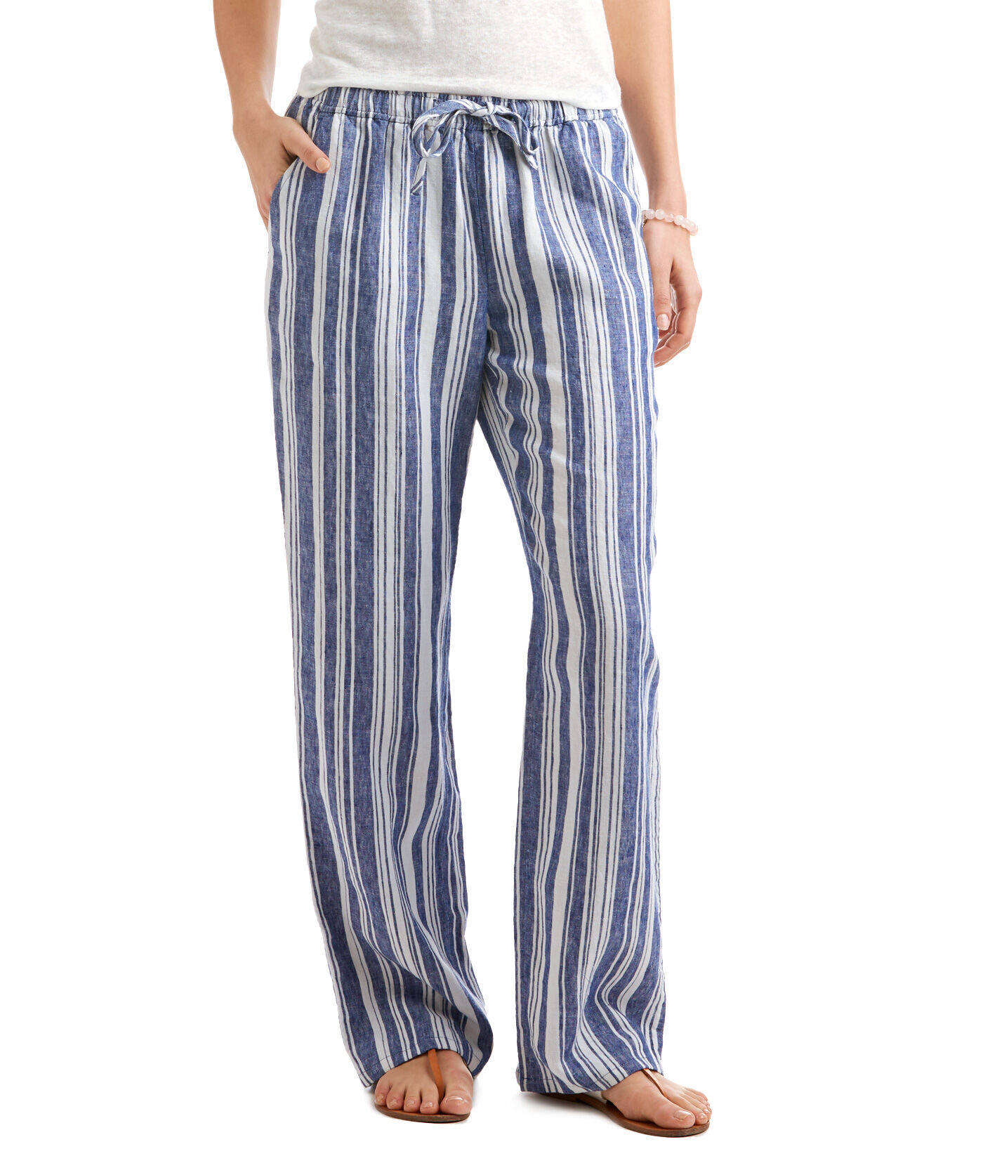 striped pull on pants