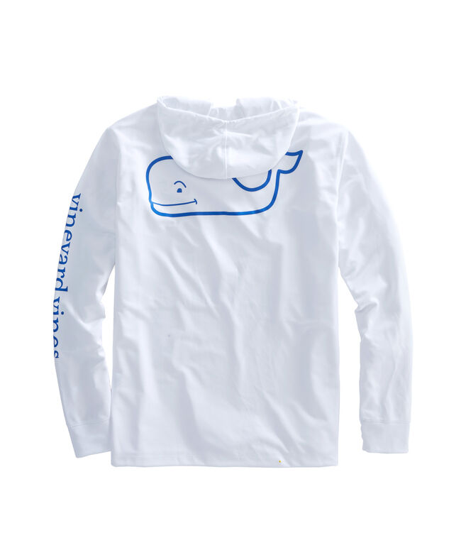 Shop Long-Sleeve Whale Performance Hoodie T-Shirt at vineyard vines