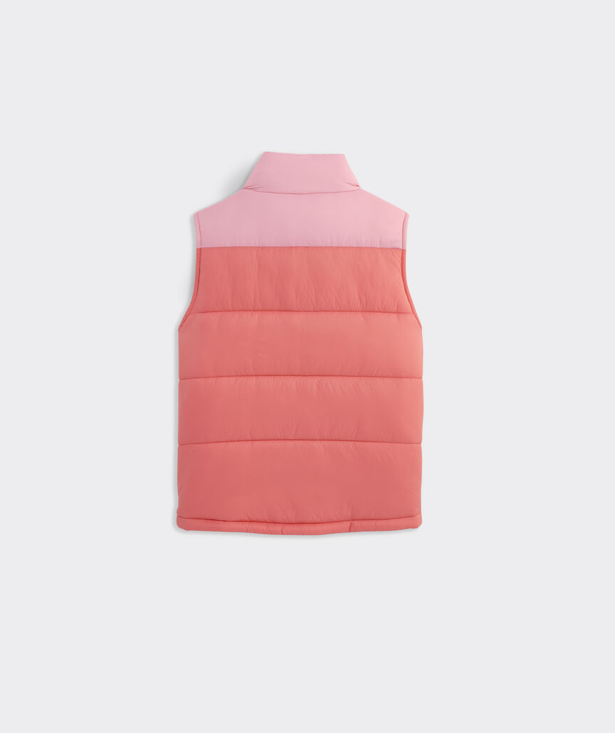 Girls' Colorblock Puffer Vest