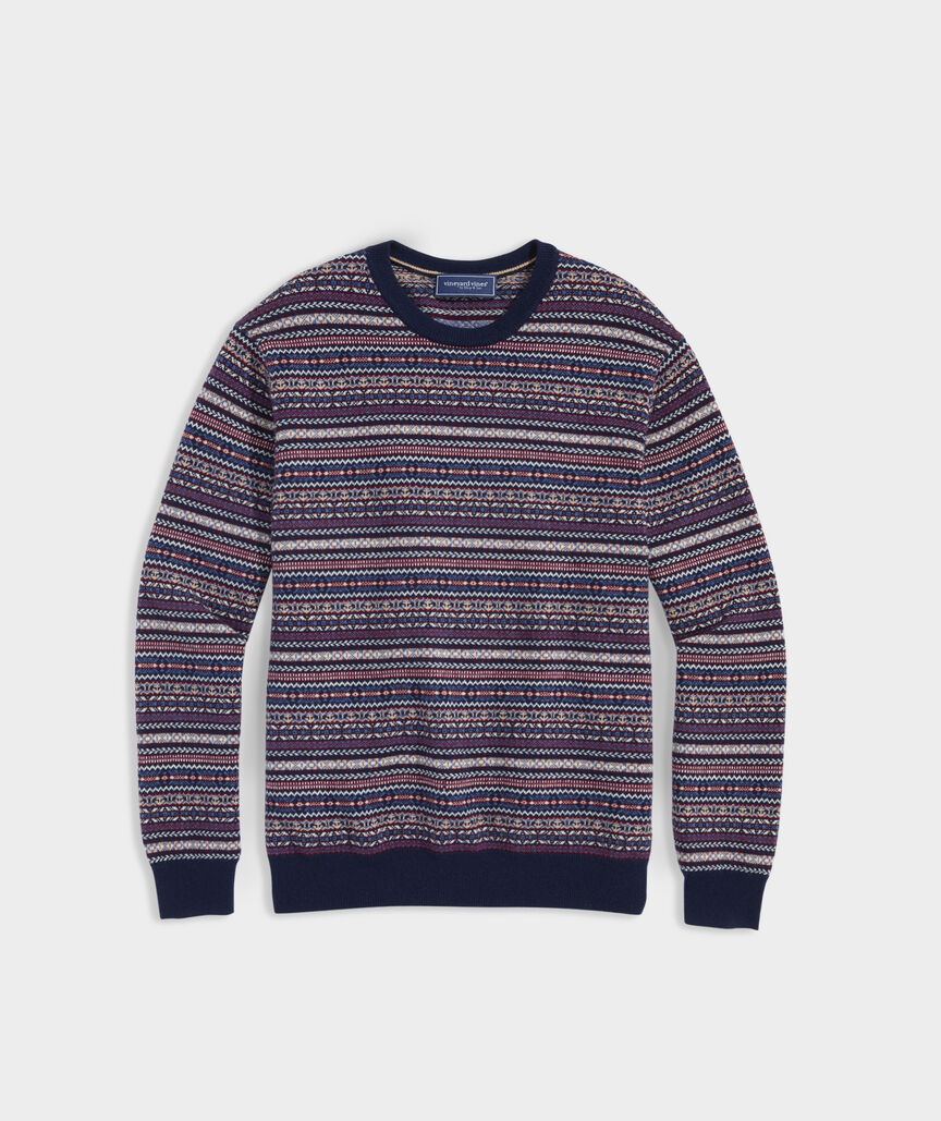 Wool Fair Isle Crewneck Sweater