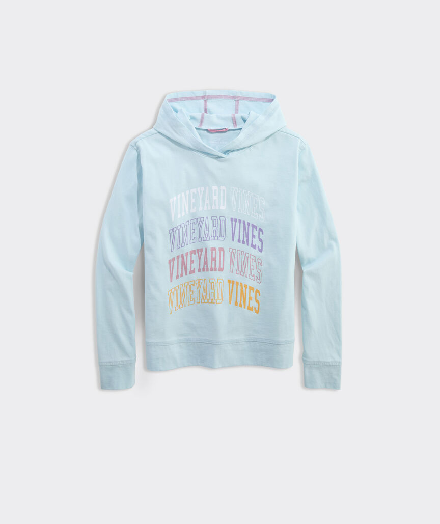 Girls' Stacked Varsity Graphic Hoodie Tee