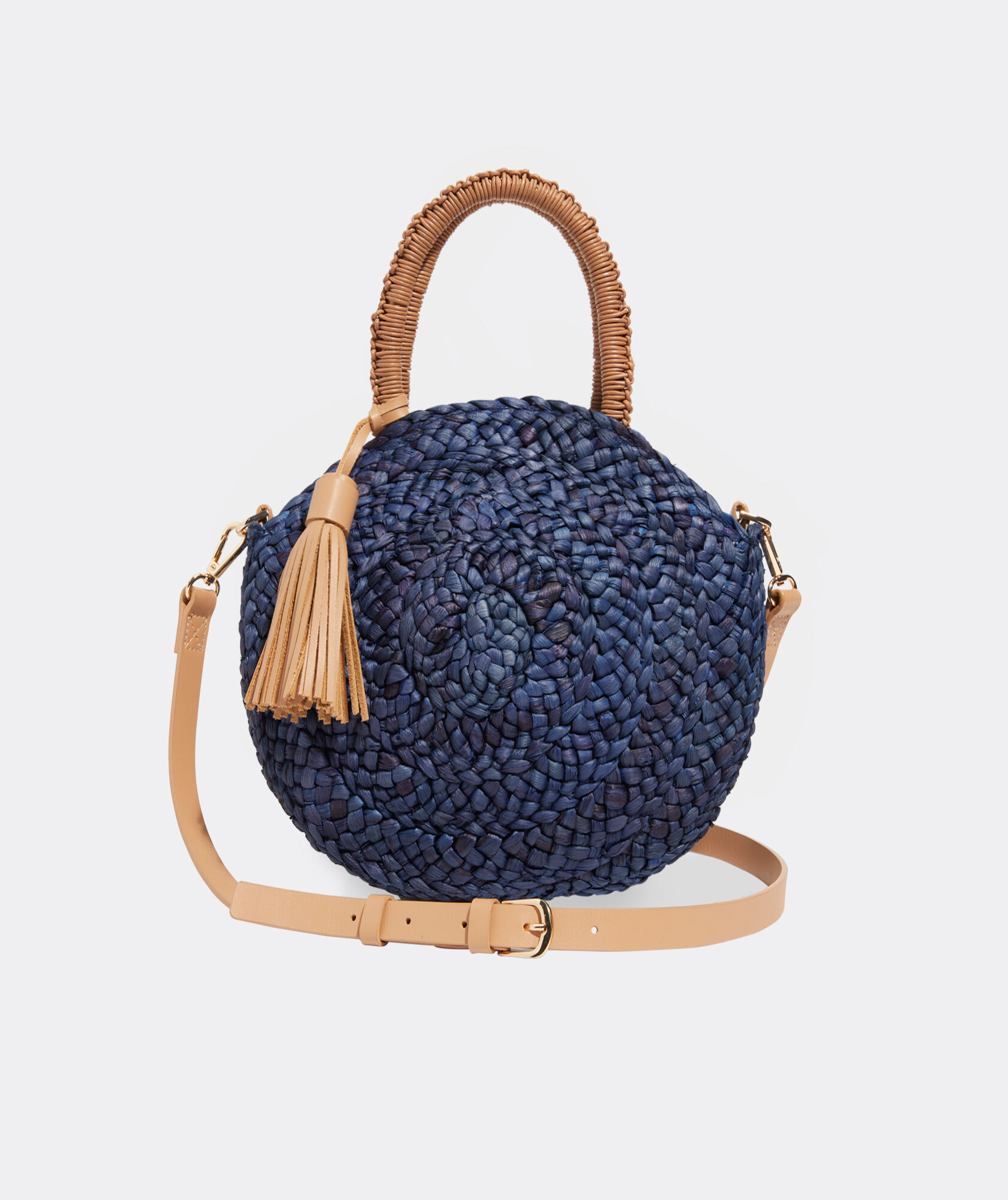Zara Basic Black Straw Round Shoulder Bag – The Saved Collection