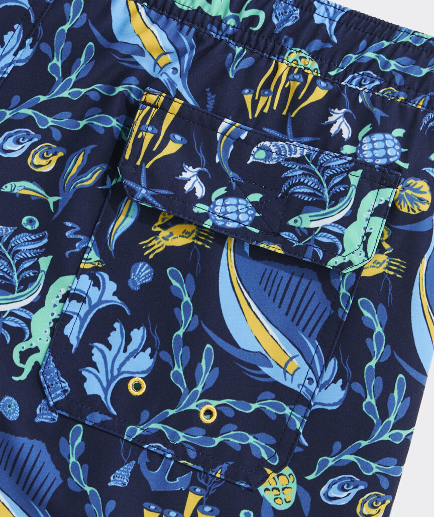 7 Inch Printed Chappy Swim Trunks