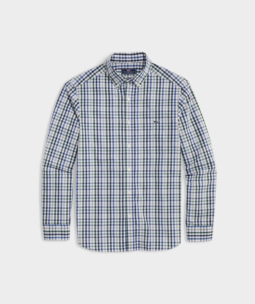 Stretch Poplin Tattersall Shirt