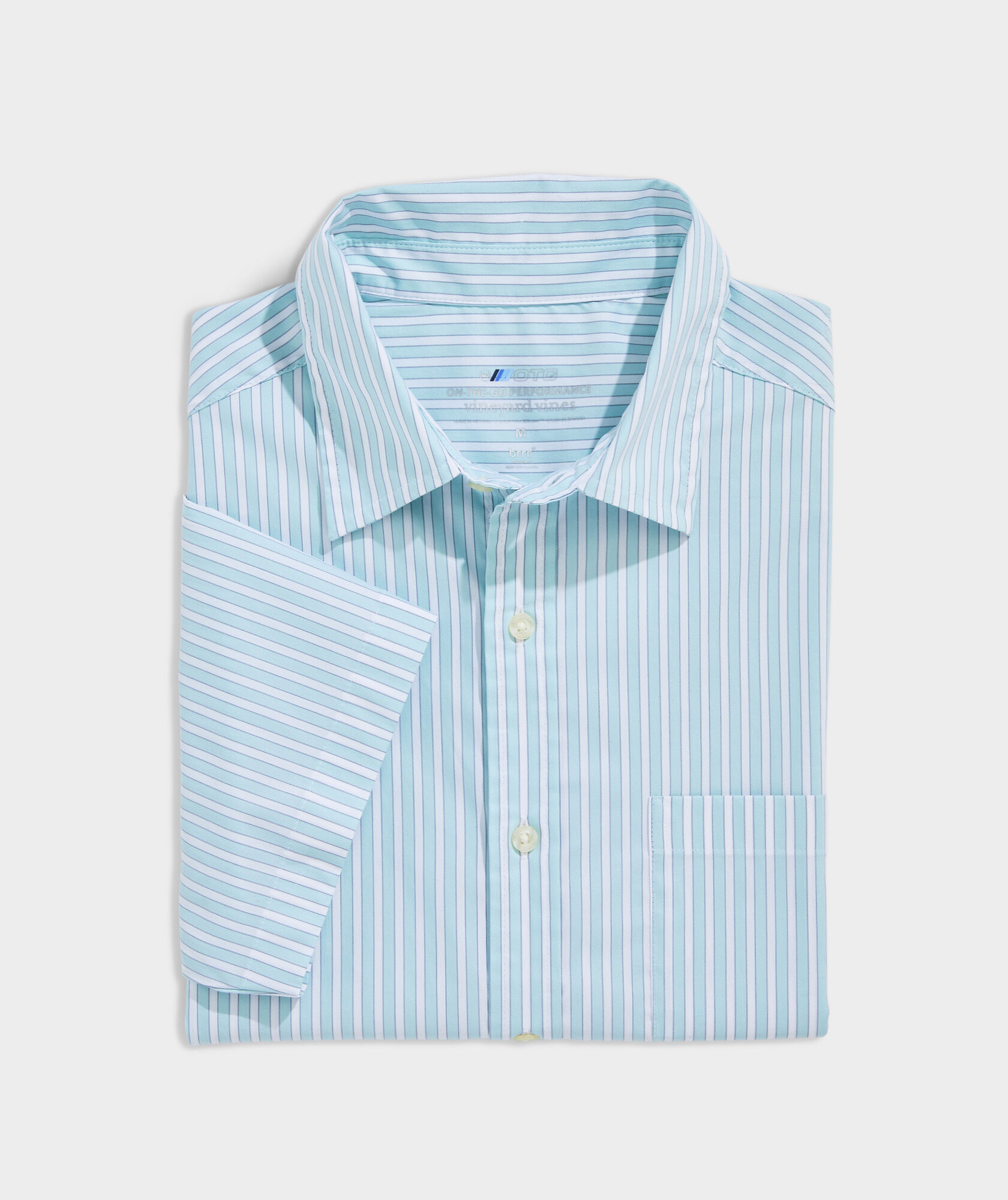 On-The-Go brrrº Short-Sleeve Stripe Shirt