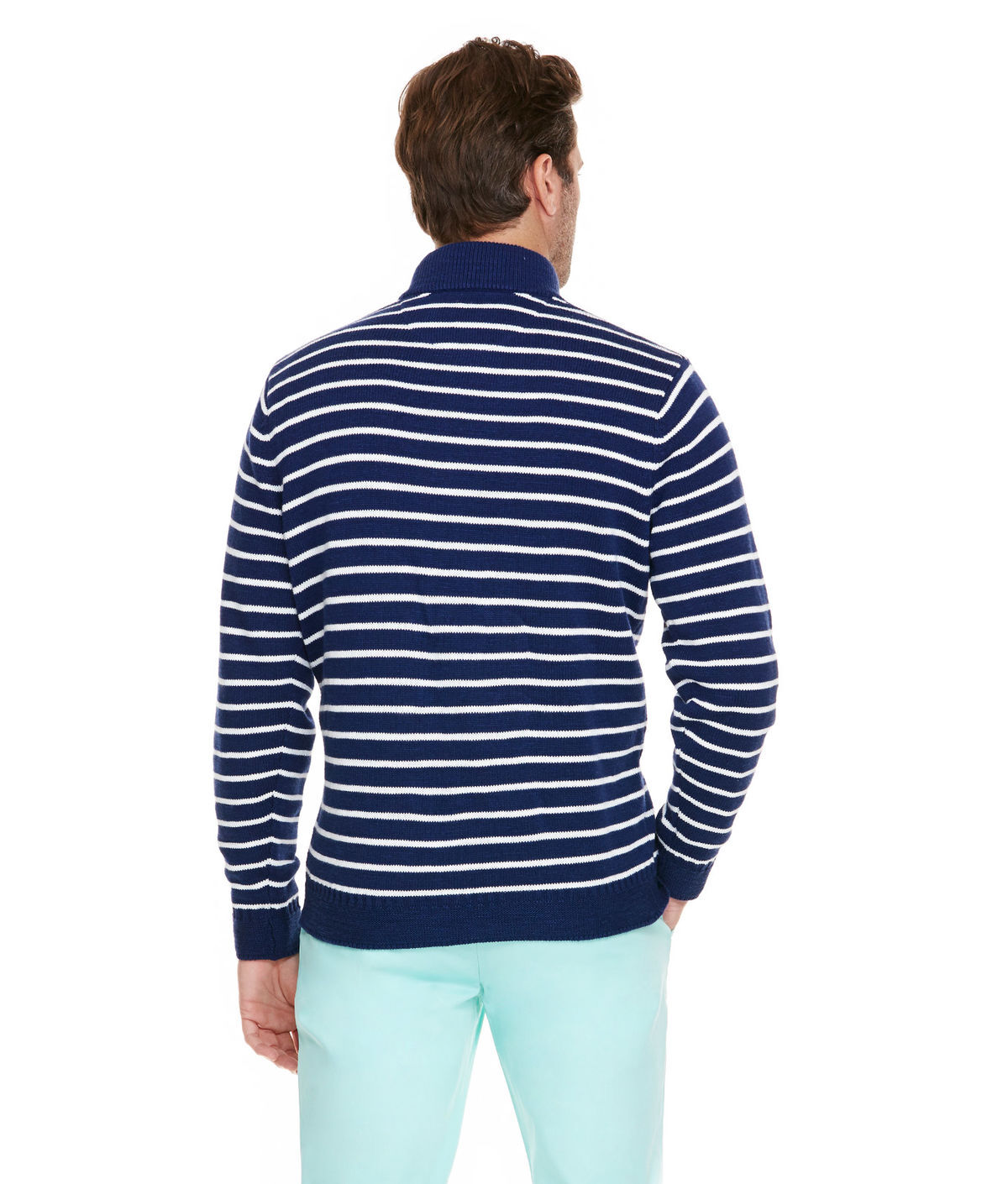 Vineyard Vines online SeaspunCashmere Ombre Blue Stripe Sweater Size Large