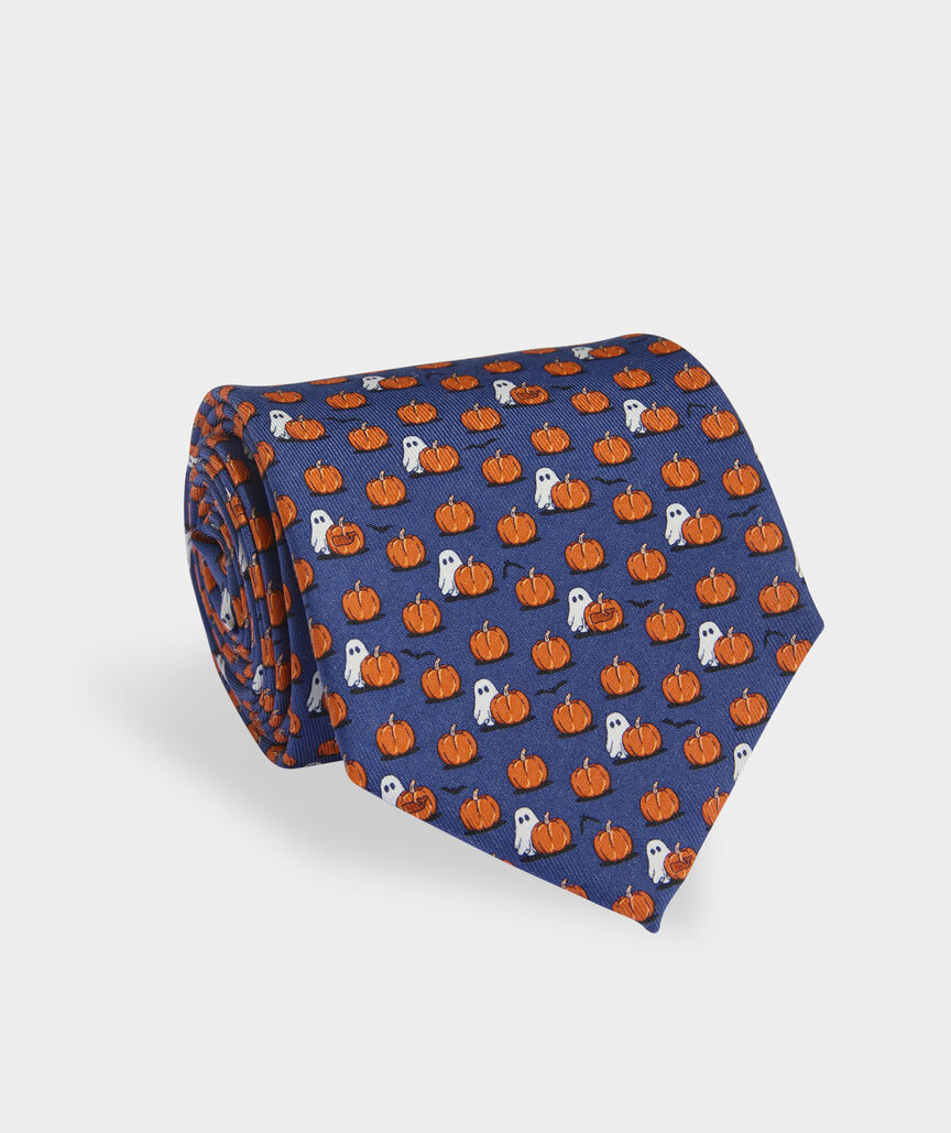 Gourds & Ghouls Silk Tie