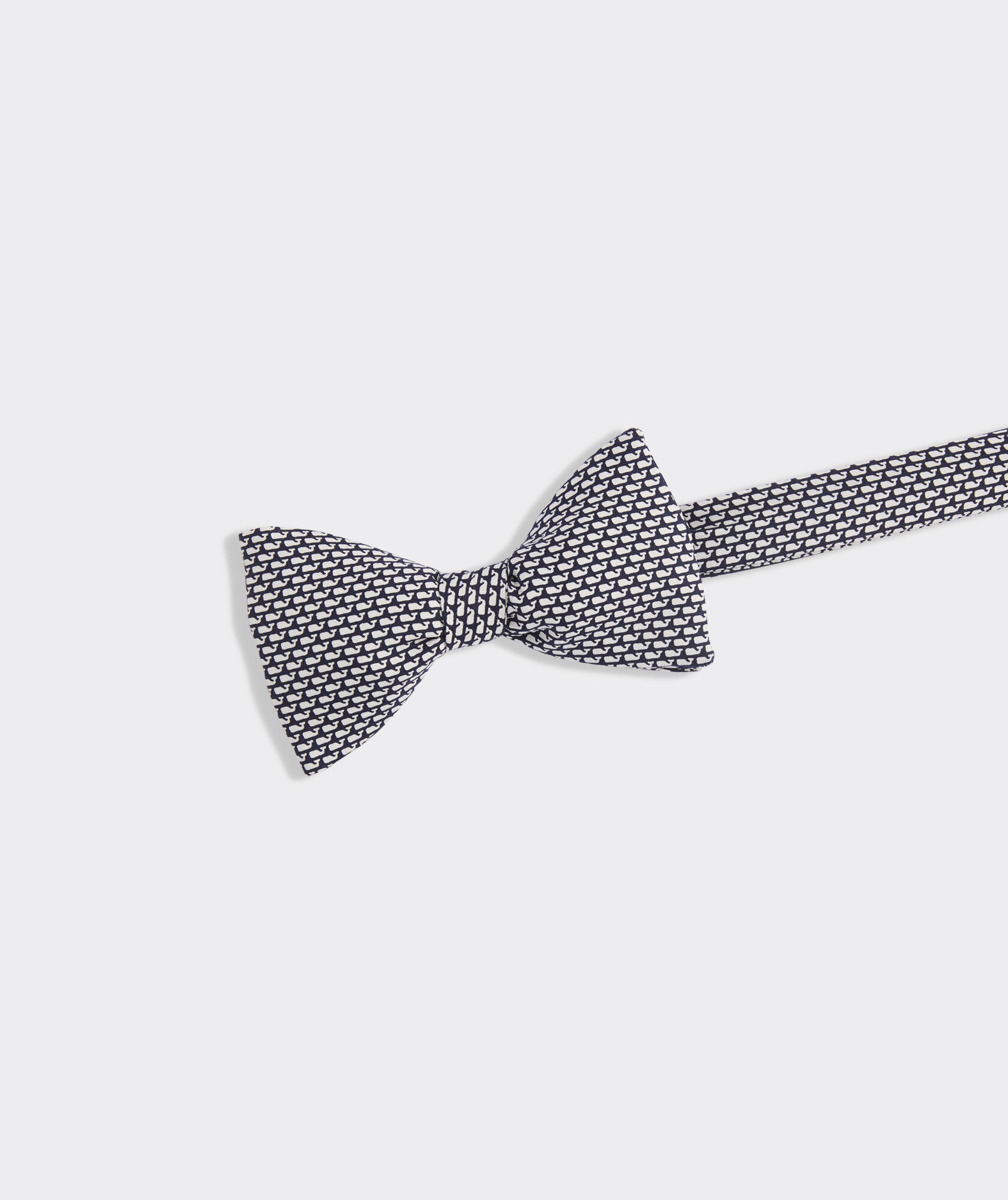 Micro Whales Silk Bow Tie