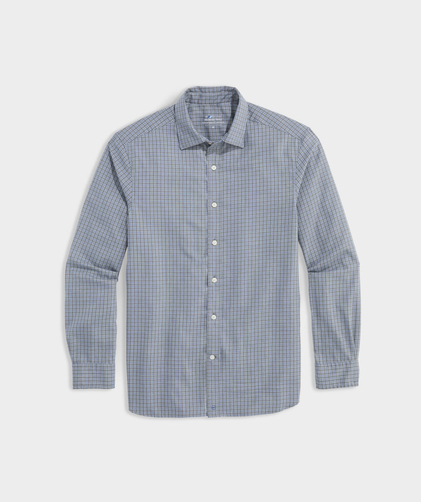 On-The-Go Brushed Twill Plaid Shirt