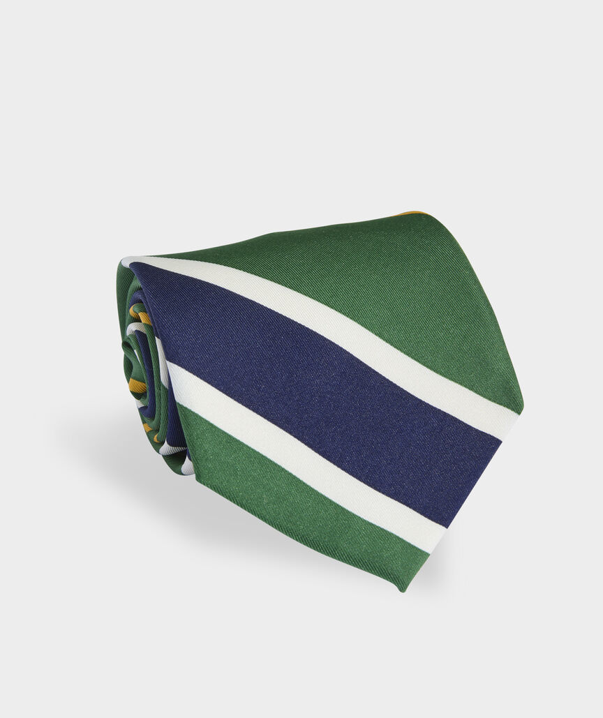 Varsity Stripe Silk Tie