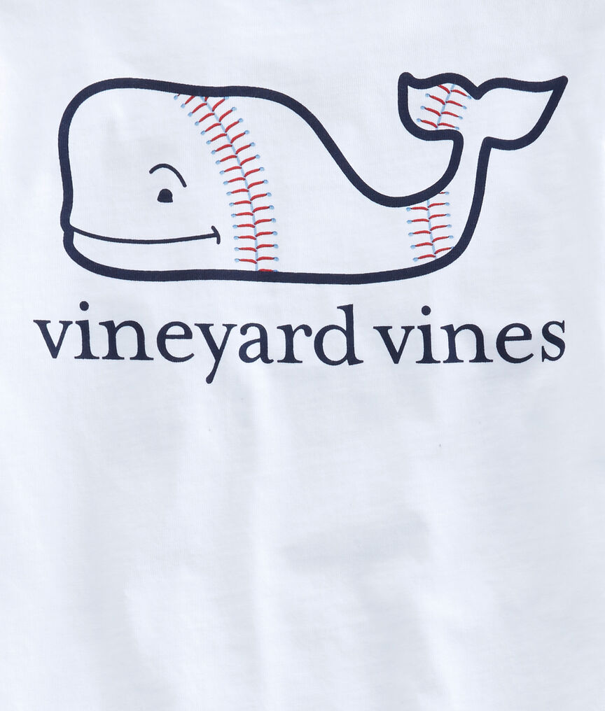 NWT Vineyard Vines Boston Red Sox Tea party Whale Boys T Shirt Baseball MLB  SZ 5