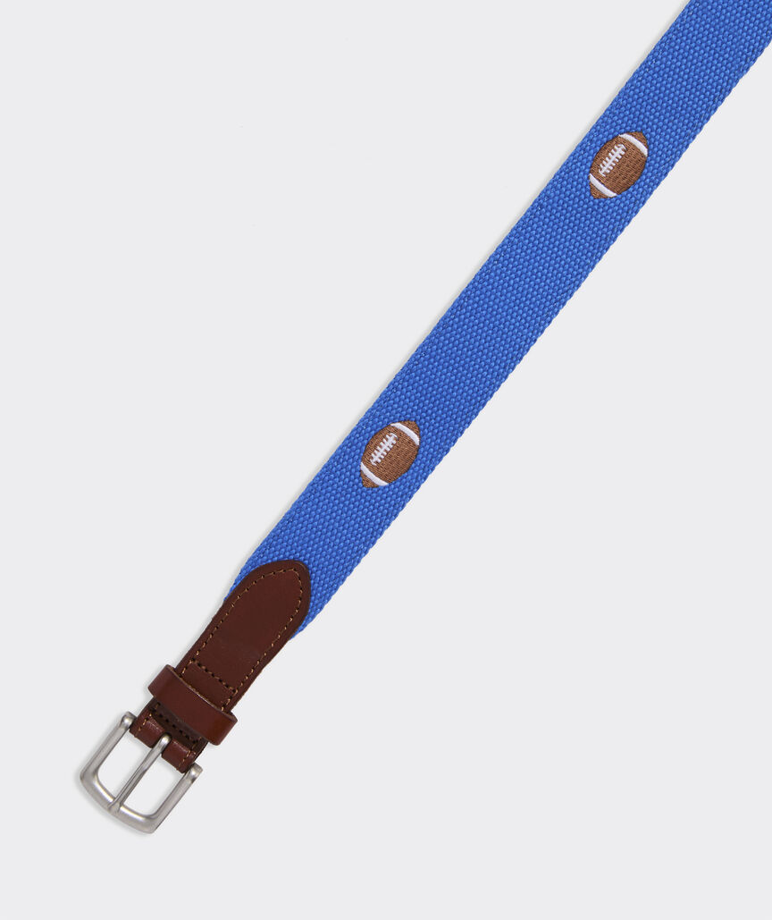 Boys' Football Embroidered Canvas Club Belt