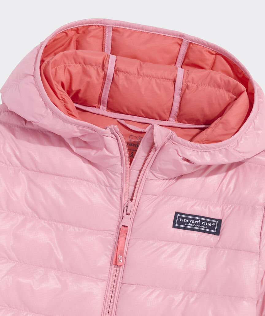 Girls' Packable Hooded Puffer Jacket