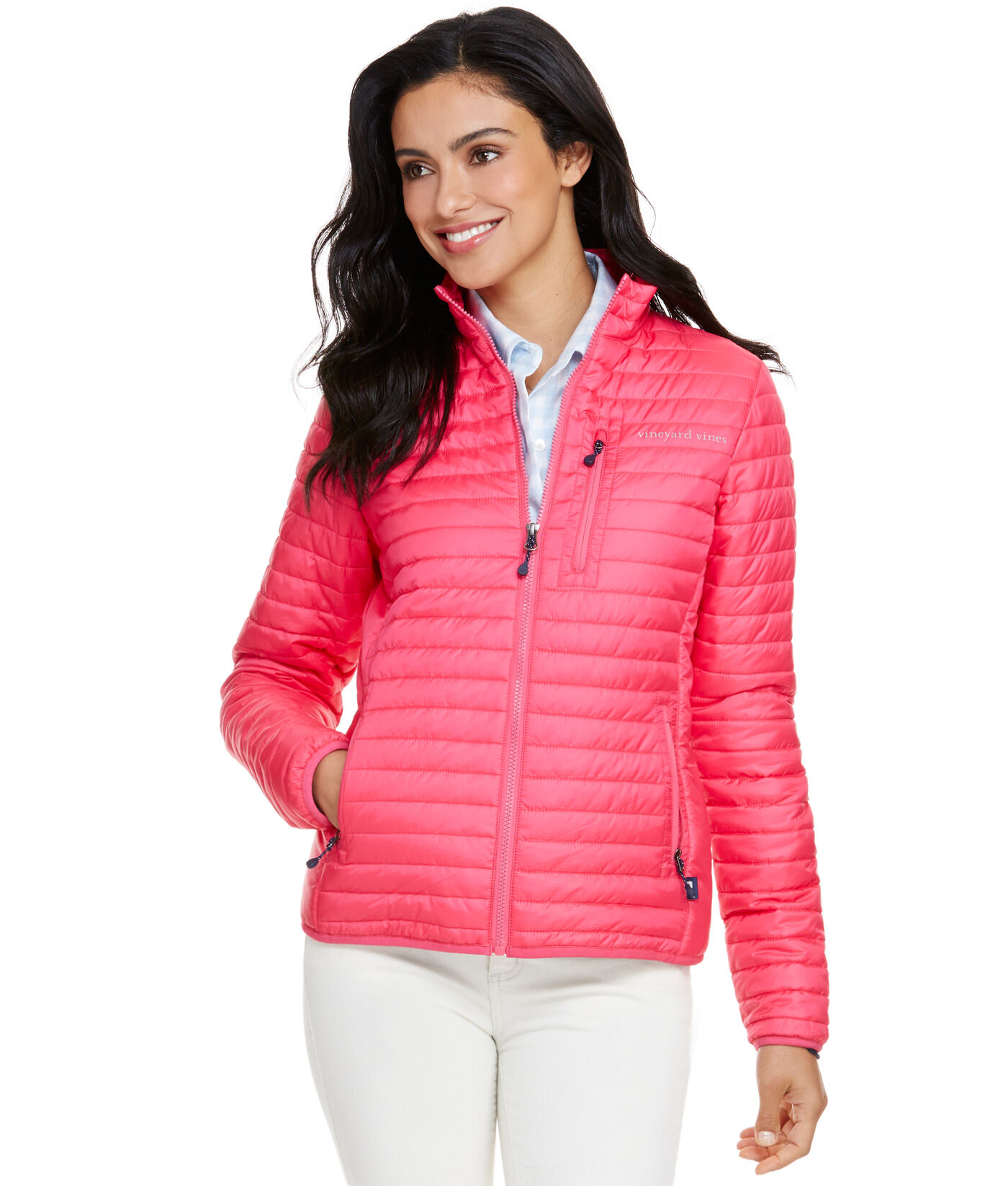 short black padded jacket women's