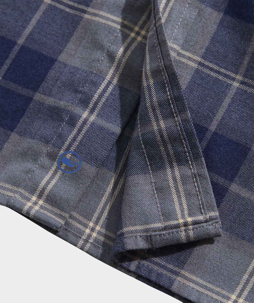 On-The-Go Brushed Twill Plaid Shirt