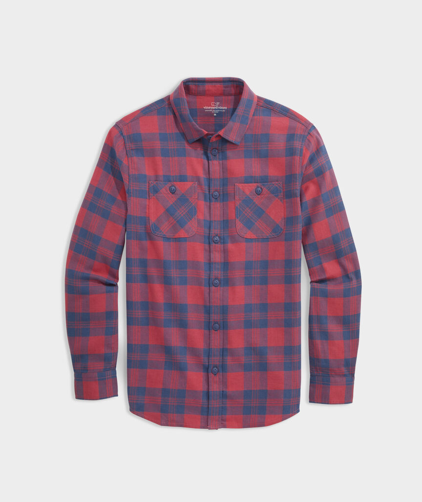 Boys' Island Twill Patch Pocket Shirt