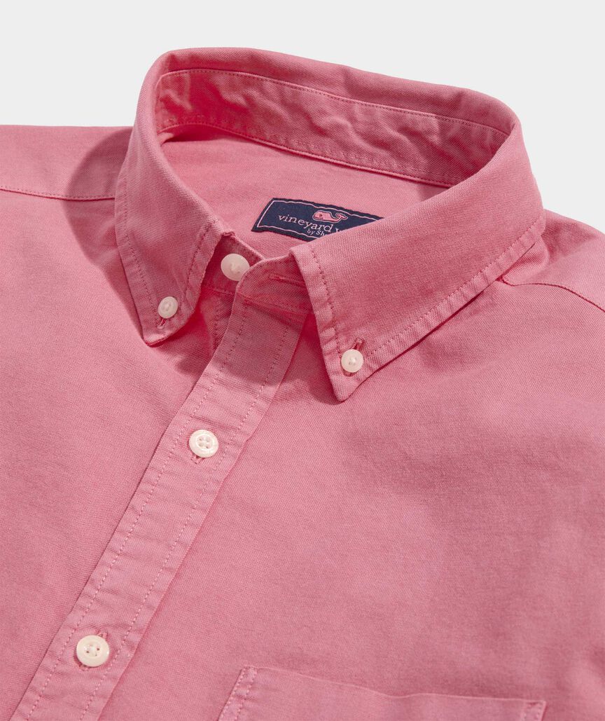 Garment-Dyed Oxford Solid Shirt