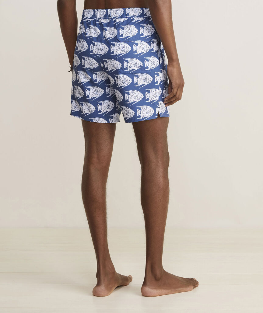 7 Inch Printed Chappy Swim Trunks