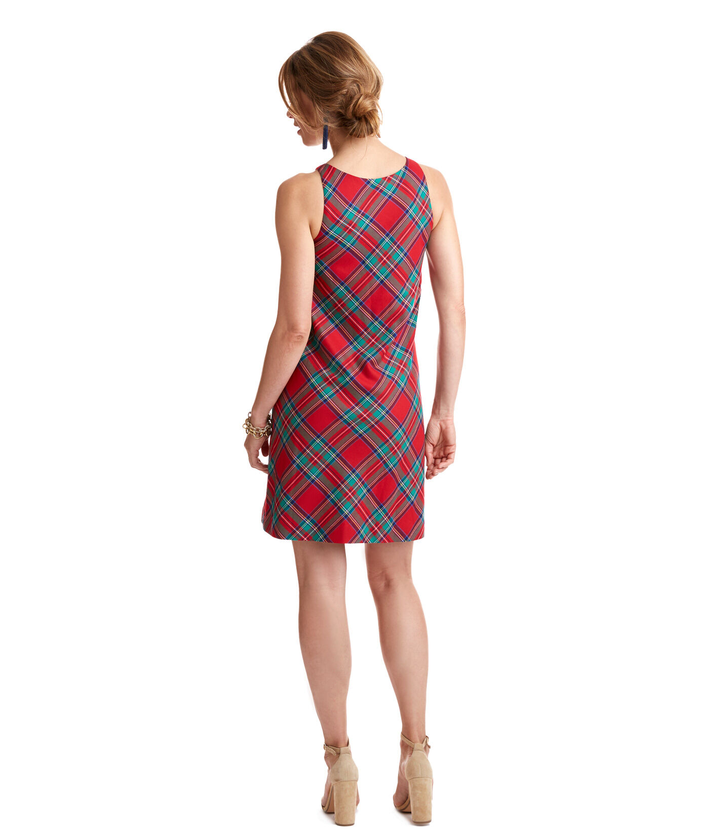 vineyard vines red plaid dress