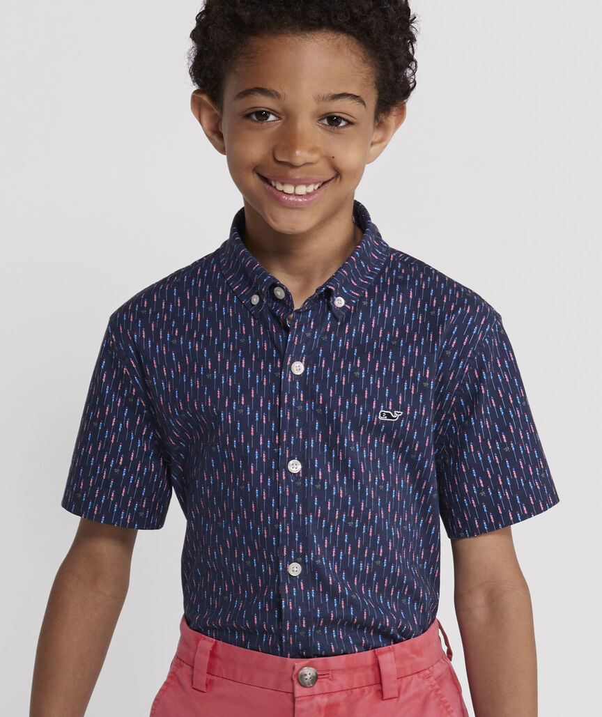 Vineyard Vines Shirts Order Online - Mens Stretch Poplin Short