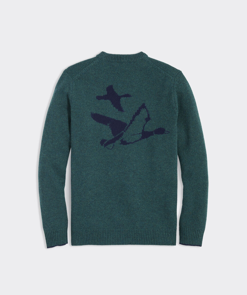 Merino Wool Duck Hunt Crewneck Sweater