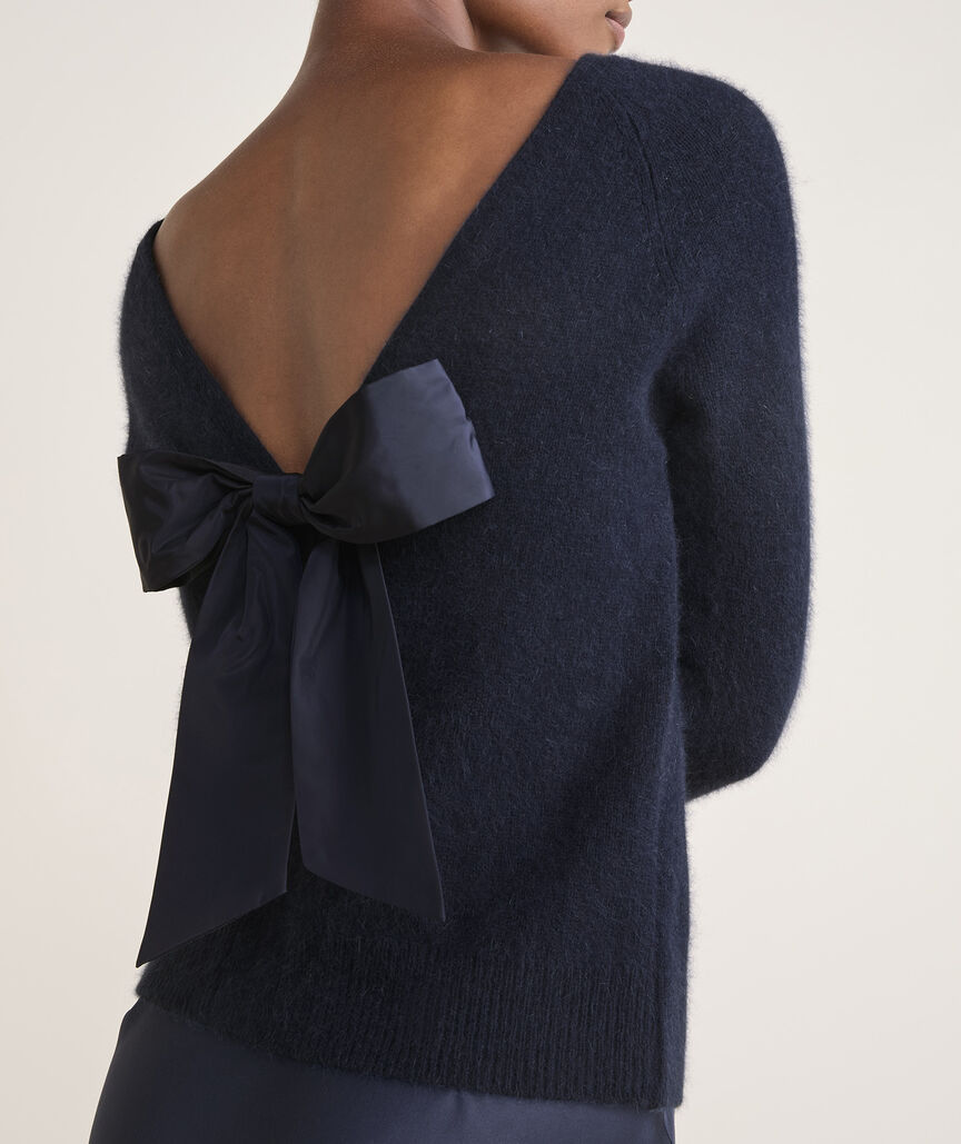 Luxe Bow Back Sweater