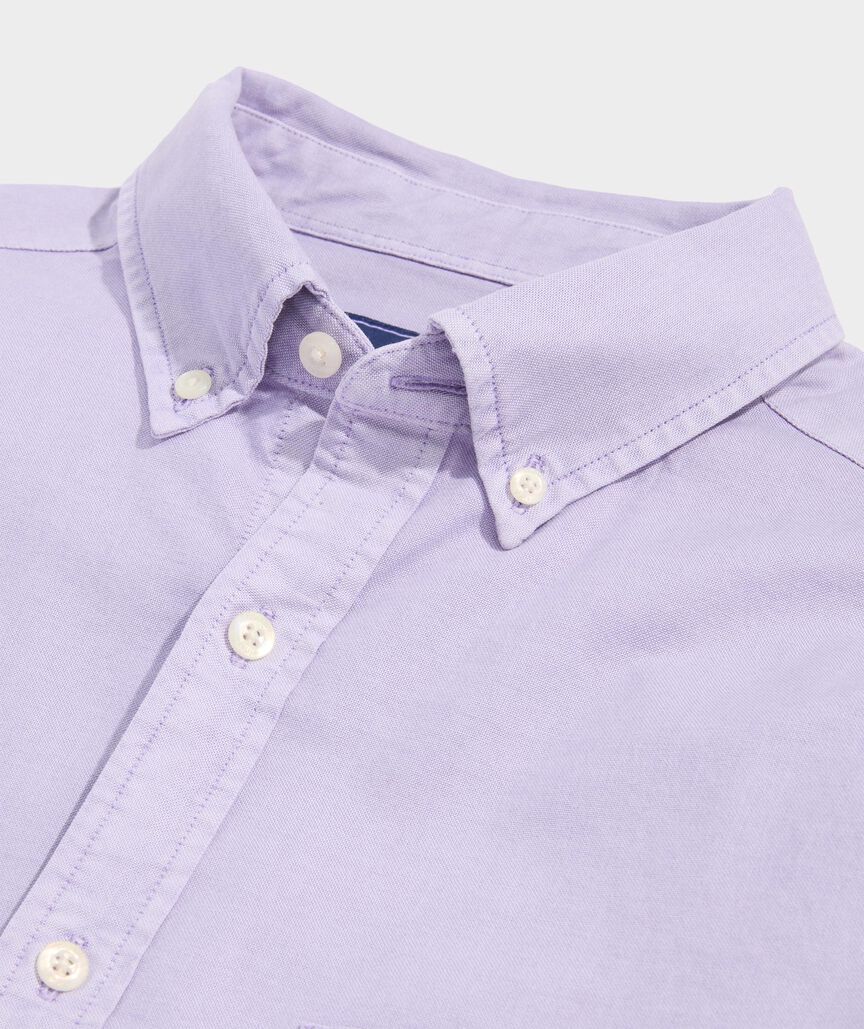 Garment-Dyed Oxford Solid Shirt