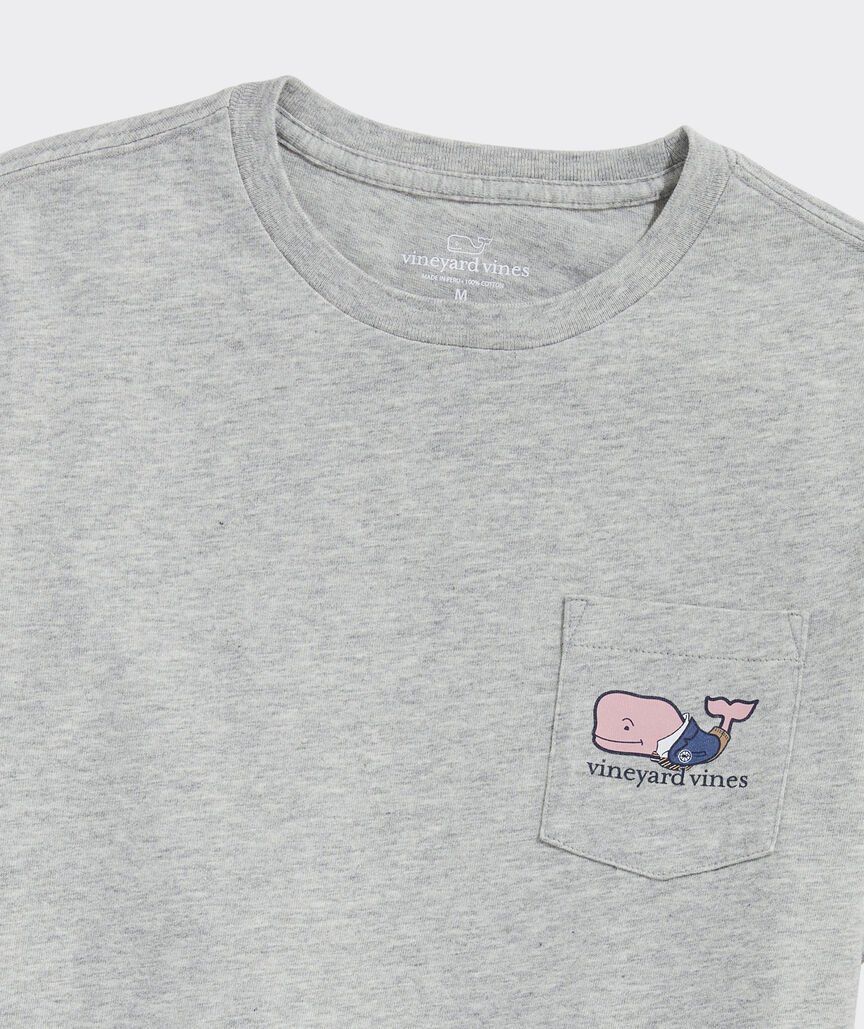 Boys' Prep School Whale Short-Sleeve Pocket Tee