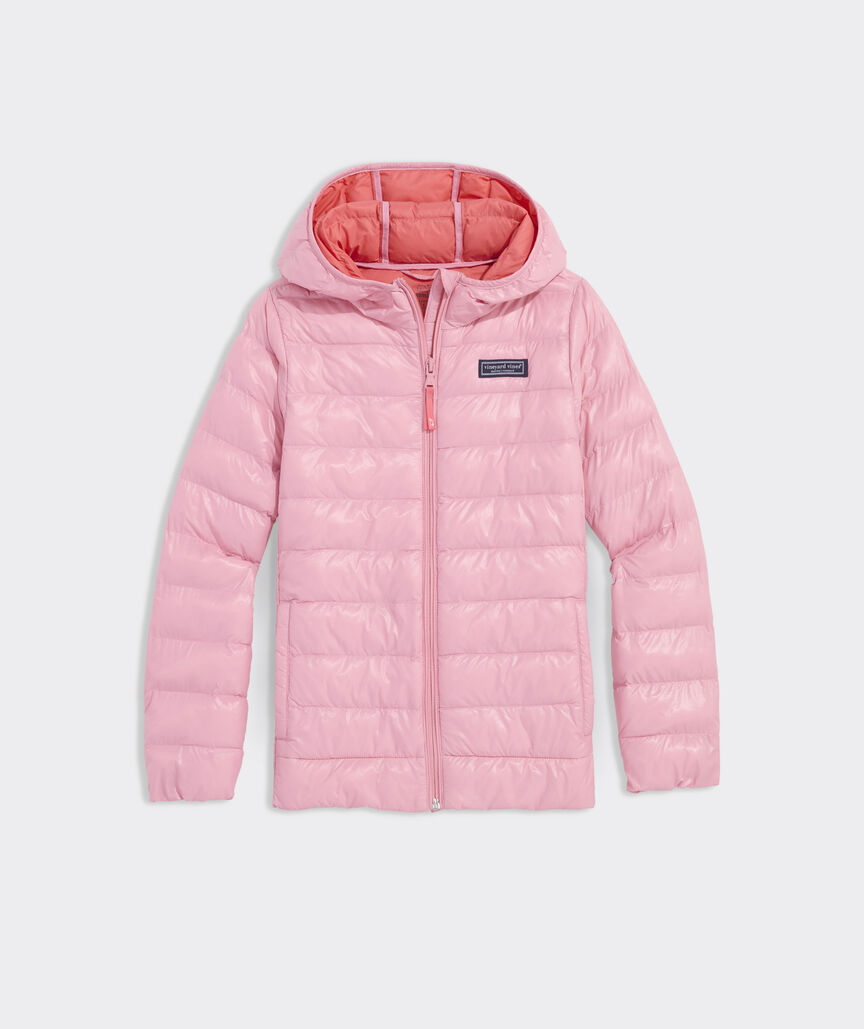 Girls' Packable Hooded Puffer Jacket