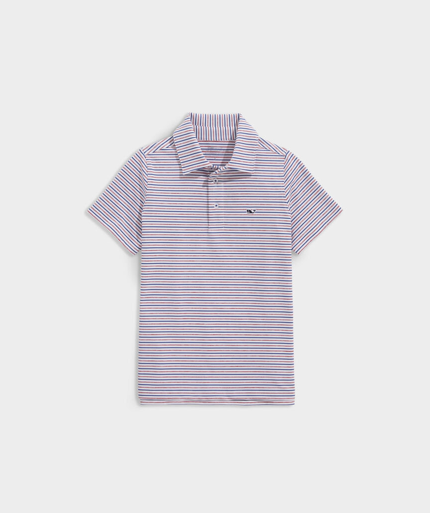 Shop Tri-Color Bradley Stripe Sankaty Polo at vineyard vines