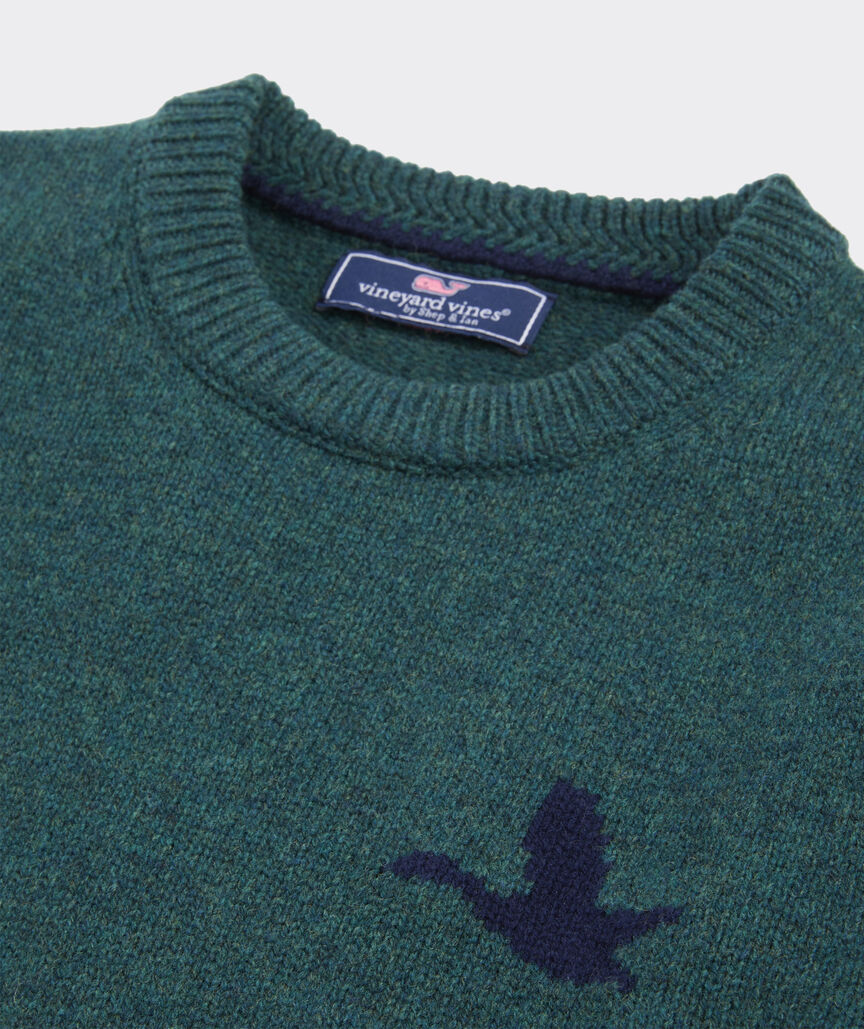 Merino Wool Duck Hunt Crewneck Sweater