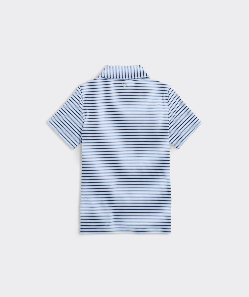 Boys' Tri-Color Bradley Stripe Sankaty Polo