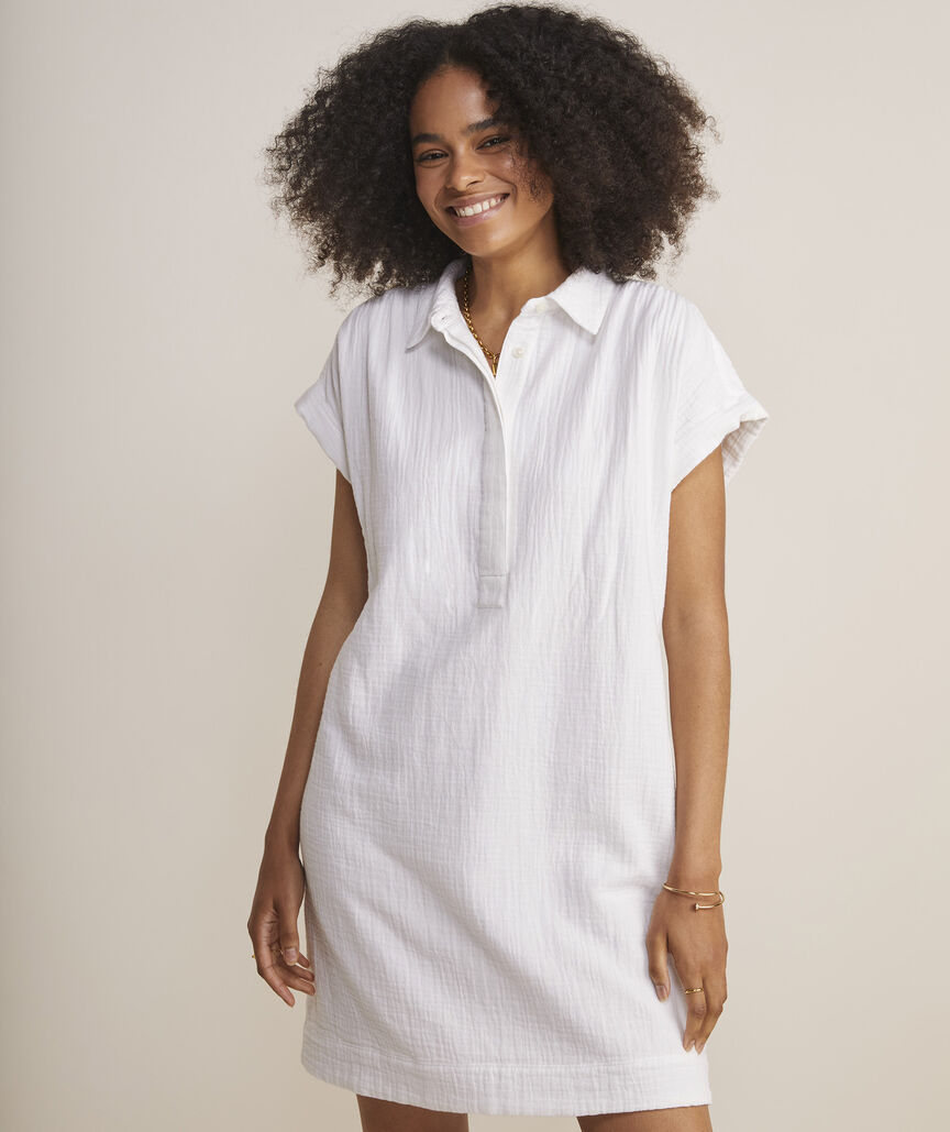 Seastitch Double Gauze Margo Shirt Dress